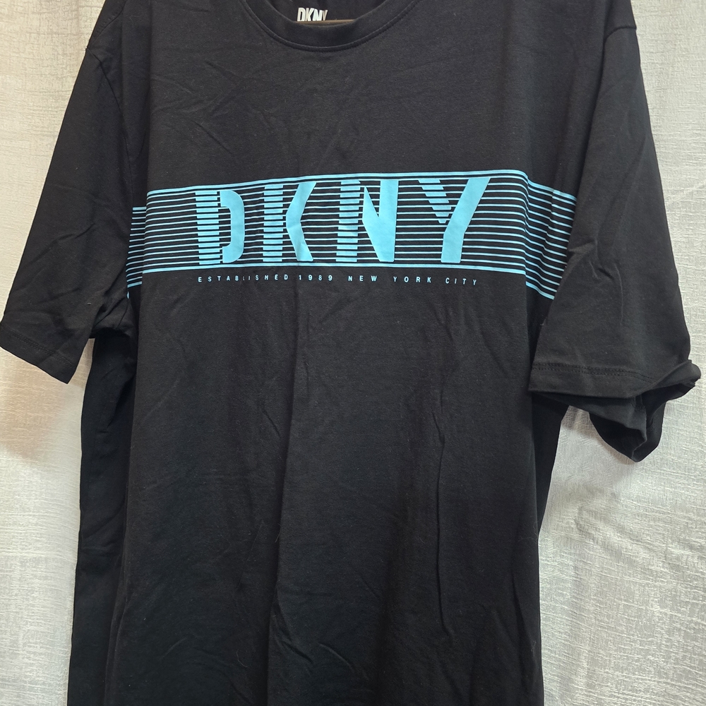 DKNY Black and Blue Men's Shirt